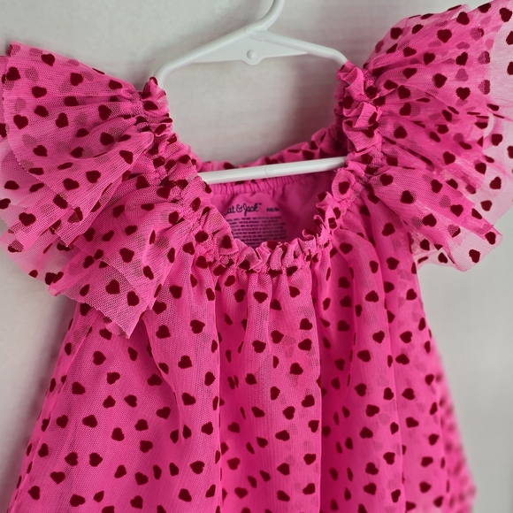 Other - Girl’s size pink Heart Dress NWOT